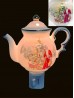 Porcelain Christmas Teapot Night Light With Gift Box